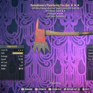 Executioner SSS Fire Axe 