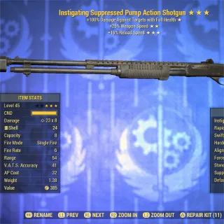 Instigating FFR FR Pump Shotgun 