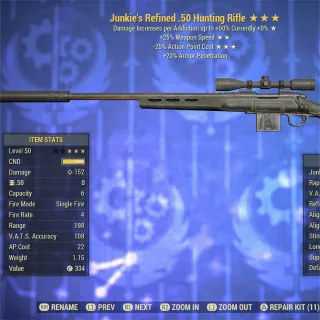 Junkie 2535 hunting rifle 