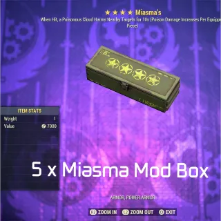 5 x Miasma Mod Box 