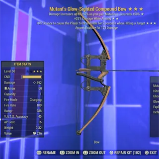 Mutant DWA Ghost Compound Bow 
