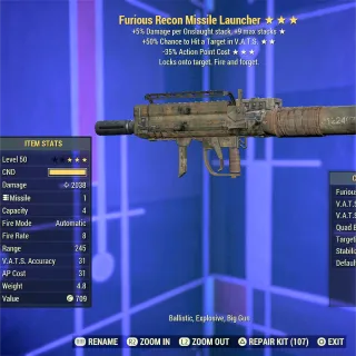 Furious VHC 35 Missile Launcher 