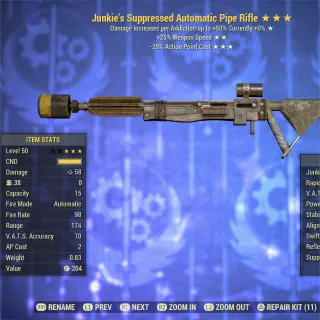 Junkie 2535 Automatic Pipe Rifle 