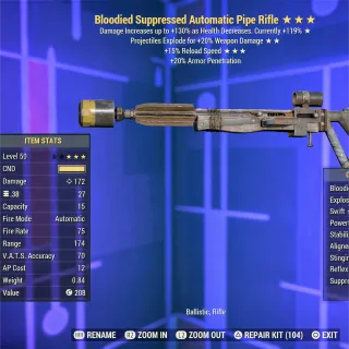 BE FR Automatic Pipe Rifle 