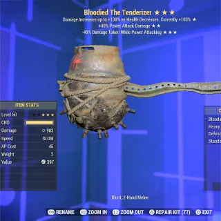 Bloodied PA 40 Tenderizer 