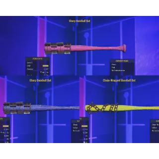 LeVeL 5 Unrolled All 3 Rare Baseball Bats