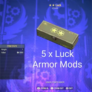 5 x Luck Armor Mod Box 