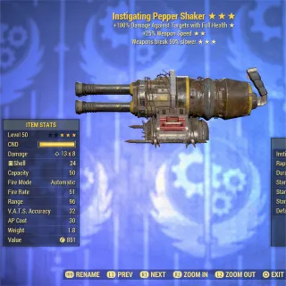 Instigating FFR Durability Pepper Shaker 