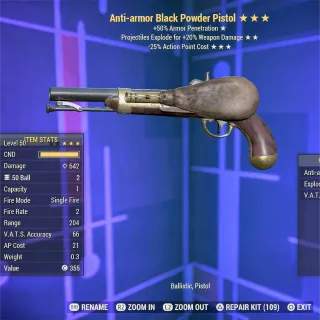 AAE35 Black Powder Pistol 