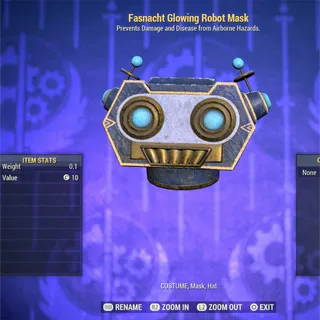 Fasnacht Glowing Robot Mask 