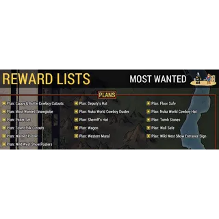 Most Wanted All 16 Plan Reward Bundle 