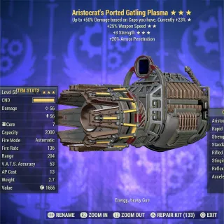 Aristocrat FFR 3S Gatling Plasma 