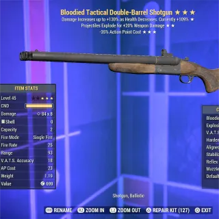 BE35 Double-Barrel Shotgun 
