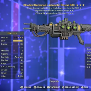 BE Durability Plasma Rifle 