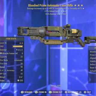 LEGACY Bloodied FR NU Laser Rifle 