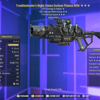 Troubleshooter Enclave Plasma Rifle 