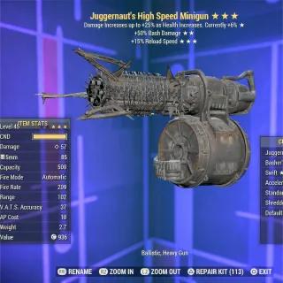 Juggernaut Bash FR Minigun 