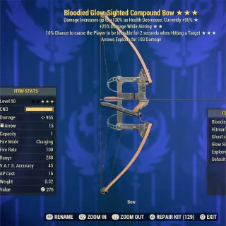 Bloodied DWA Ghost Compound Bow 