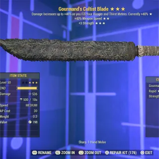 Gourmand SSS Cultist Blade 