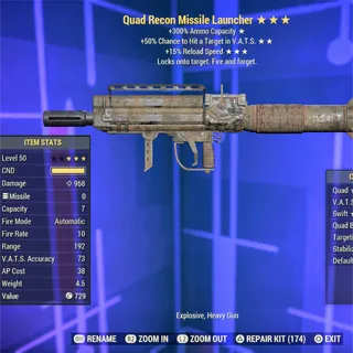 Quad VHC FR Missile Launcher 