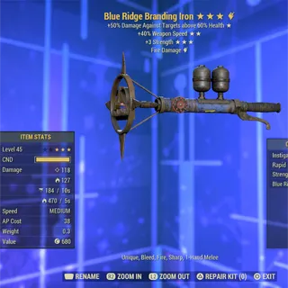 Blue Ridge Branding Iron 