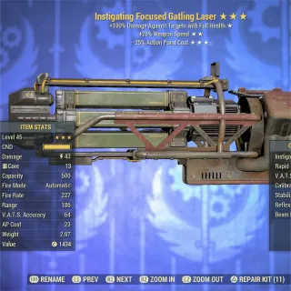 Instigating 2535 NU Gatling Laser 