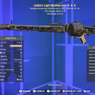 JFFR RW Light Machine Gun LMG 