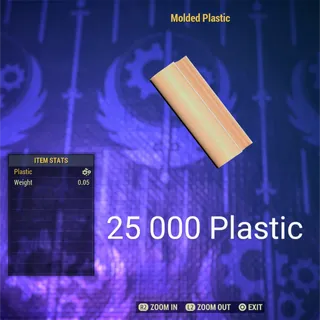 25 000 Molded Plastic 