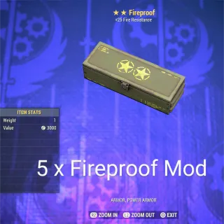 5 x Fireproof Mod Box 