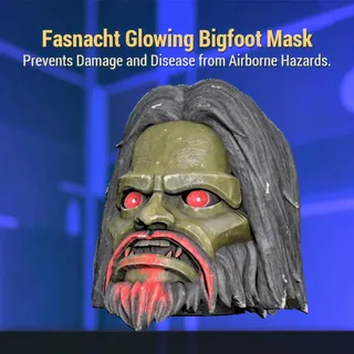 Fasnacht Glowing Bigfoot Mask 