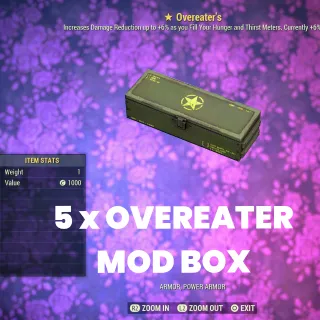 5 x Overeater Mod Box
