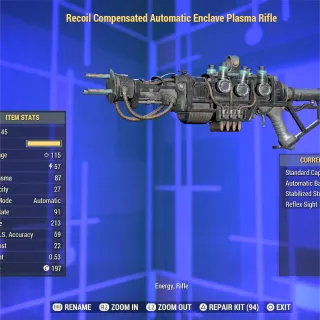 Unrolled Full Moded Enclave Plasma Rifle EPR 