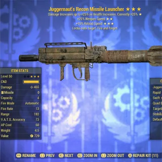 Juggernaut V50 RW Missile Launcher 