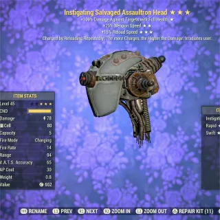 Instigating FFR FR Assaultron Head 