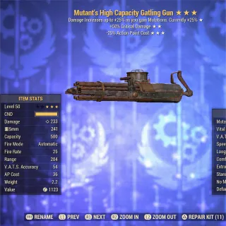 Mutant 5025 Gatling Gun 