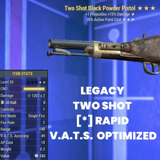 LEGACY TS 35 Black Powder Pistol 