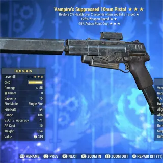 Vampire 2535 10mm Pistol 