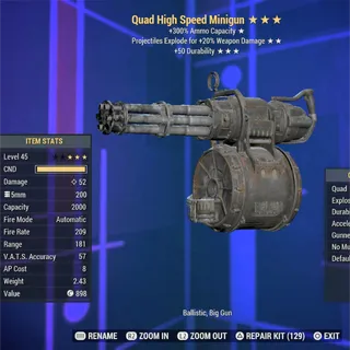 QE Durability Minigun 