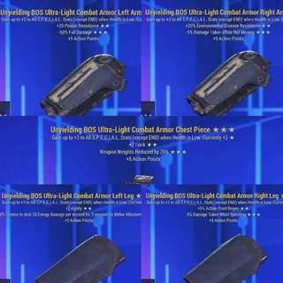 Unyielding Heavy Combat Full Armor Set 