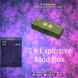 3 x Explosive Mod Box 