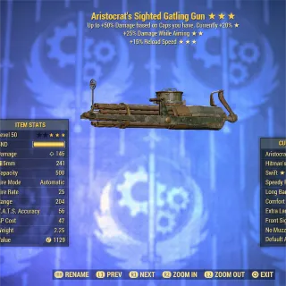 Aristocrat DWA FR Gatling Gun 