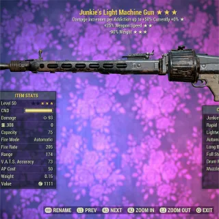 Junkie FFR RW Light Machine Gun LMG 