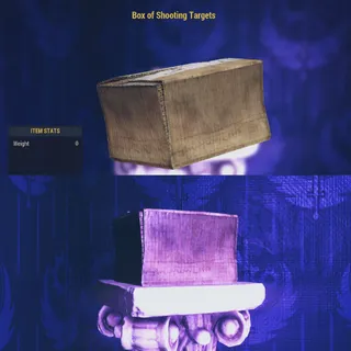 Box of shooting targets Visible Misc 