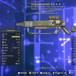 New Acceptable Overkill 