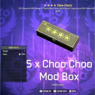 5 x Choo-choo Mod Box 