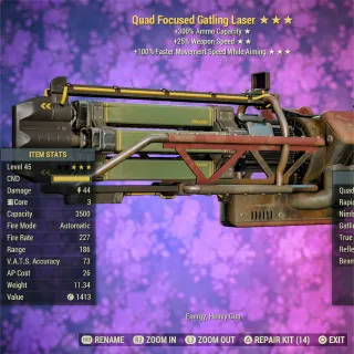 QFFR NU Gatling Laser 