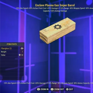 Enclave Plasma Gun Sniper Barrel 