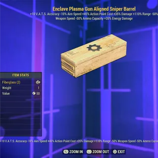 Enclave Plasma Aligned Sniper Barrel