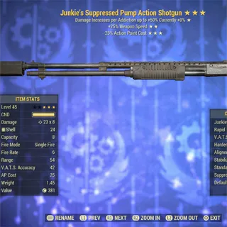 Junkie 2535 Pump Action Shotgun 