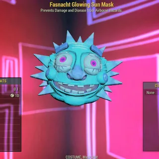 Fasnacht Glowing Sun Mask 